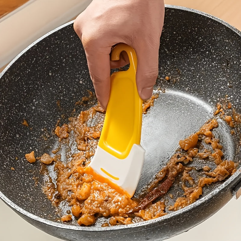 1 Pieza, Raspador De Cocina De Silicona Duradero, Antiadherente, Fácil De Limpiar, Espátula De Cocina A Prueba De Aceite Para Hornear, Asar A La Parrilla Y Freír, No Se Necesita Batería, Material Plástico Duradero