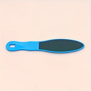 Lijadora de pies de plástico de doble cara con mango ergonómico - Remover manual para pieles muertas beige y verrugas, no necesita batería, herramienta portátil para eliminar pieles muertas beige para pies y manos, remover de pies, herramienta para elimi