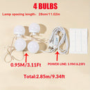 1 pieza Luz de Maquillaje Delantera Regulable en Tres Colores con 4/6/8/10/12/14 Luces, Modelo USB para Espejo de Maquillaje, Luz Rellena de Espejo, Lámpara de Belleza Ajustable en Brillo