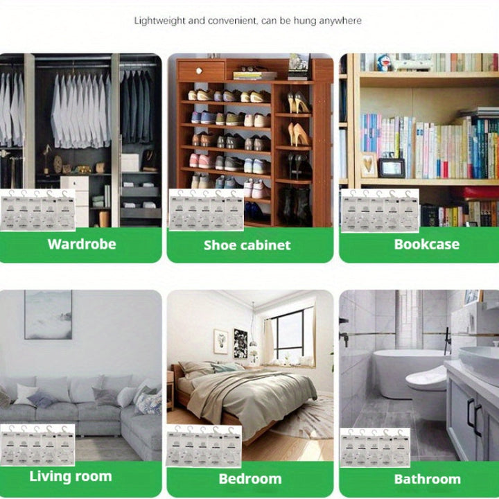 Paquete de 10/30 bolsas de absorción de humedad colgantes de lotus jade - 500ml, bolsas de secado sin olor para armarios, dormitorios, baños y cocinas, paquetes de control de humedad de plástico, no requieren electricidad, bolsas de secado de ropa, contr