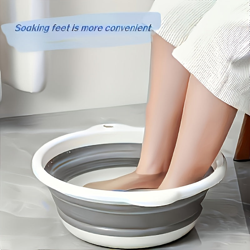 1-Pack Cubeta Plegable Resistente - Lavabo Portátil para Lavar Manos y Pies, Ahorra Espacio, Ideal para Hogar, Viajes, Residencias o Camping - Sin Necesidad de Electricidad, Fácil de Limpiar y Guardar, Diseño Compacto y Construcción Robusta