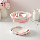 1 pieza, lavabo plegable pequeño para mujeres, ideal para ropa interior y calcetines, diseño rosa lindo, plegable que ahorra espacio, portátil para viajes y almacenamiento, solo lavado a mano, no necesita electricidad, fregadero portátil, artículos esenc
