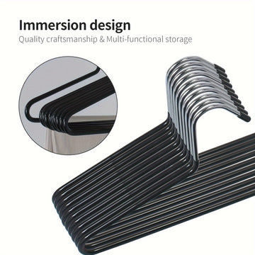Perchas para Pantalones de Extremo Abierto (Negro)