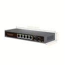 Conmutador Ethernet Davuaz Ultra-Rápido de 7 Puertos 2.5G - Conectar y Listo, Diseño Sin Ventilador, 5 Puertos RJ45 de 2.5G + 2 Puertos Ópticos SFP+ de 10G, Compatible con Velocidades de 100/1000/2500Mbps, Ideal para Punto Acceso Inalámbrico, NAS, PC y M