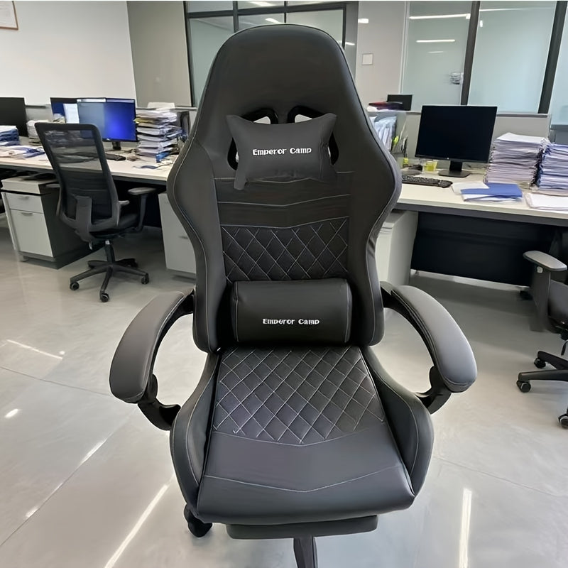 Una silla ergonómica práctica, duradera y única para gaming con rotación de 360°, ideal para oficinas en casa o juegos. Fácil montaje y base metálica estable que ofrece comodidad durante largas sesiones
