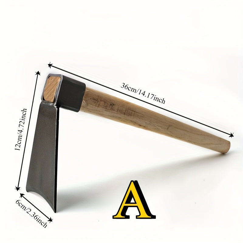 Azada de jardín metálica resistente, ideal para plantar flores y verduras así como proyectos de bricolaje artístico