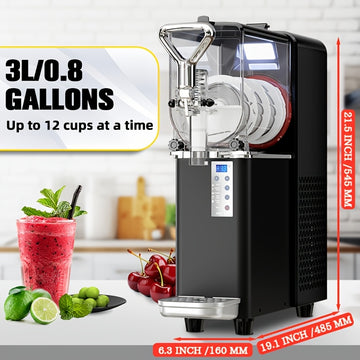 3L Slim Slushy Maker - Ideal para uso en el hogar, reuniones al aire libre y pequeñas tiendas de café