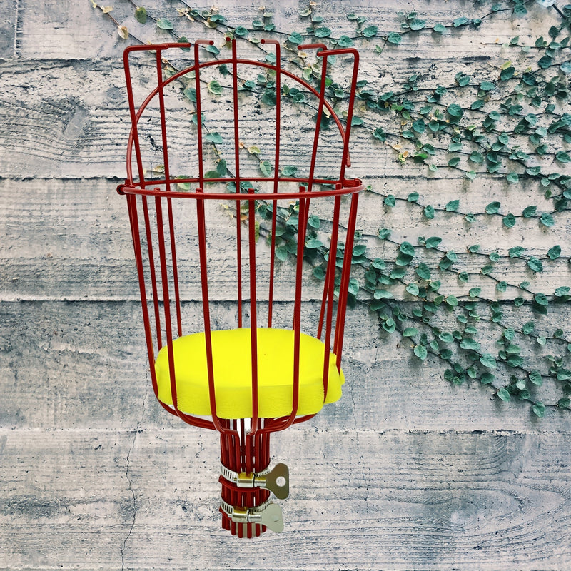 Herramienta de Garra para Recolectar Frutas en Altitud - Cesta de Jardín Metálica para Melocotones, Peras y Naranjas - No Necesita Energía, Esencial para el Mejoramiento del Hogar