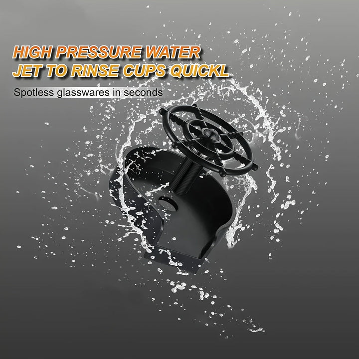 1pc Lavadora de Vidrio y Botellas de Fácil Limpieza con Diseño Innovador de Copa - Accesorio de Grifo de 50cm, Rociador de Alta Presión para Enjuague Rápido, Ahorro de Energía y Agua, Material ABS Duradero - Accesorio de Cocina Perfecto