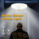 1 unidad de luz LED empotrada con sensor de movimiento, 6000K blanco cálido, activación nocturna automática para escaleras, clóset, garaje, sótano