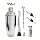 5/6/9pcs Juego de herramientas de bar de acero inoxidable para coctelería Shaker mezclador de cócteles mezclador de cócteles Conjunto completo de herramientas de bar para fiestas