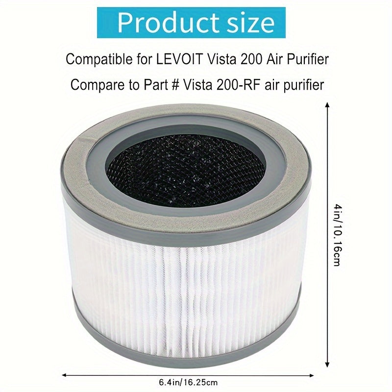 2 piezas, filtros de repuesto, compatibles con Vista 200 Vista 200-RF 3 en 1 filtro de repuesto HEPA H13 de grado verdadero, herramientas de limpieza