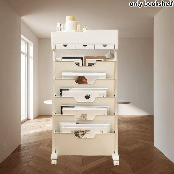 Estantería A Oficina Librero 4 Estaciones Universal Estante Blanco Industrial para Sala de Estar Planta Pequeño Librería 3 Niveles LHSUJIA43 SHUJIA43