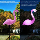 Juego de 3 luces solares con forma de flamenco, decoración para jardín, luces solares para exteriores, estacas decorativas para césped, estanque o patio trasero
