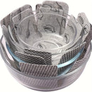 Conjunto de 3 Protectores Duraderos para Ollas y Sartenes de Plástico - Separadores Antideslizantes para Prevenir Arañazos y Daños al Apilar, Adecuados para Ollas con Fondo Plano, Fáciles de Limpiar y Recortar para un Ajuste Perfecto
