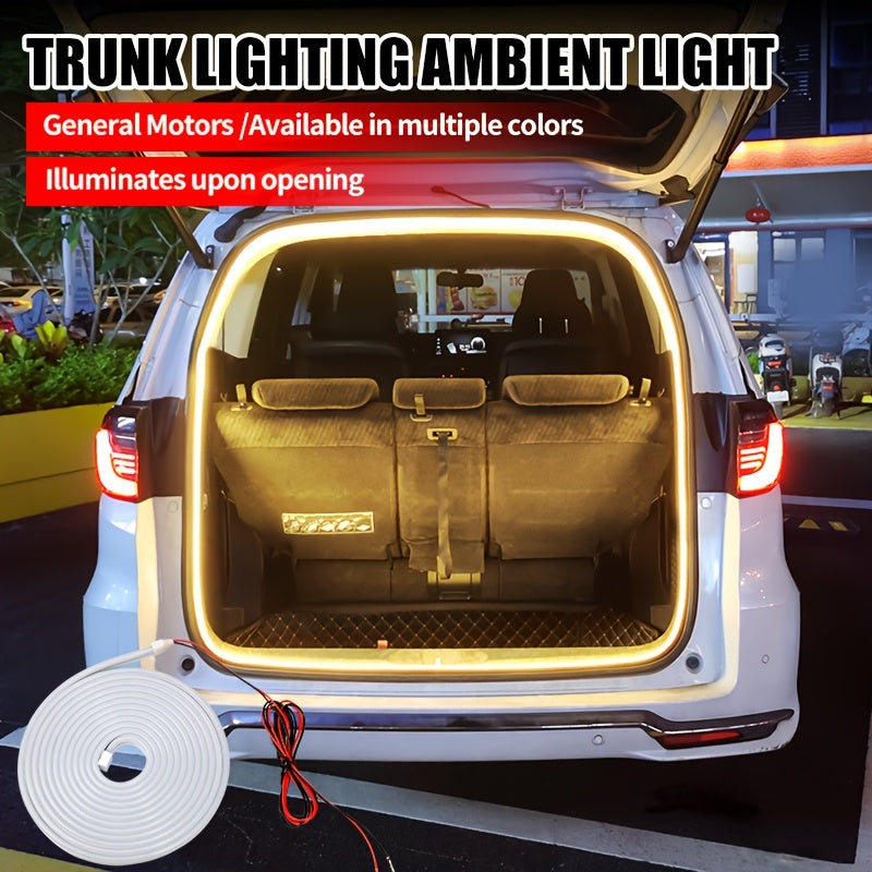 Luces LED Ambientales para Maletero con Sensor Automático sin varillas, Decoración Interior de Coche y Caja Trasera