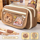 Estuche para lápices de capibara de gran capacidad de 7 piezas y 9 capas, incluyendo estuche para lápices. Muñecas, pegatinas