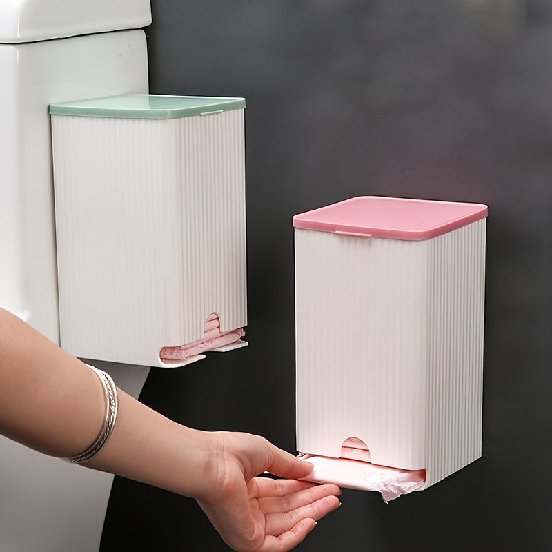 Porta pañuelos perforado, caja de almacenamiento para toallas sanitarias montada en la pared, caja de almacenamiento para baño, organizador para guardar artículos del hogar, ideal para organizar y almacenar en el baño, dormitorio, cocina y oficina