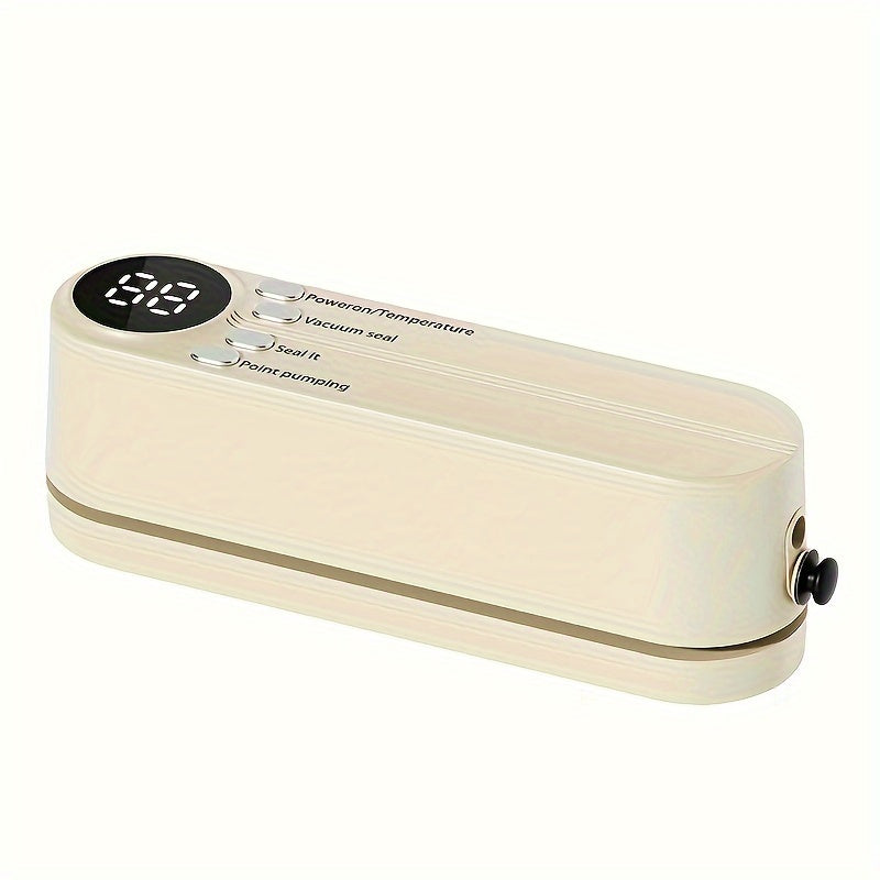 Máquina de vacío automático inalámbrico miniatura, portátil, carga USB, batería de litio recargable serie 18650 1200mAh, para cocina, conservación de alimentos, empaque de aperitivos