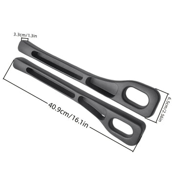 Conjunto de 2 piezas de rellenos para huecos de asientos de coche. Rellenos de espuma suave multifuncionales para huecos laterales de asientos con funciones de almacenamiento y gancho. Tapones de huecos 3 en 1 universales para coches, SUV y camiones para