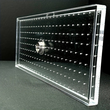 Cabezal de Ducha Acrílico Transparente Mejorado de 15 Pulgadas - Ducha de Lluvia Rectangular, Diseño de Alta Eficiencia para Ahorrar Agua, Instalación Versátil en Pared y Techo, Ideal para Baños Modernos, Accesorios de Ducha