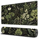 Botánica Felicidad, Alfombrilla de Escritorio Grande Verde Salvia Floral & Plantas - Antideslizante, Impermeable, Alfombrilla de Ratón para Juegos con Bordes Cosidos para Uso en Oficina y Hogar (69.85x29.97 cm)