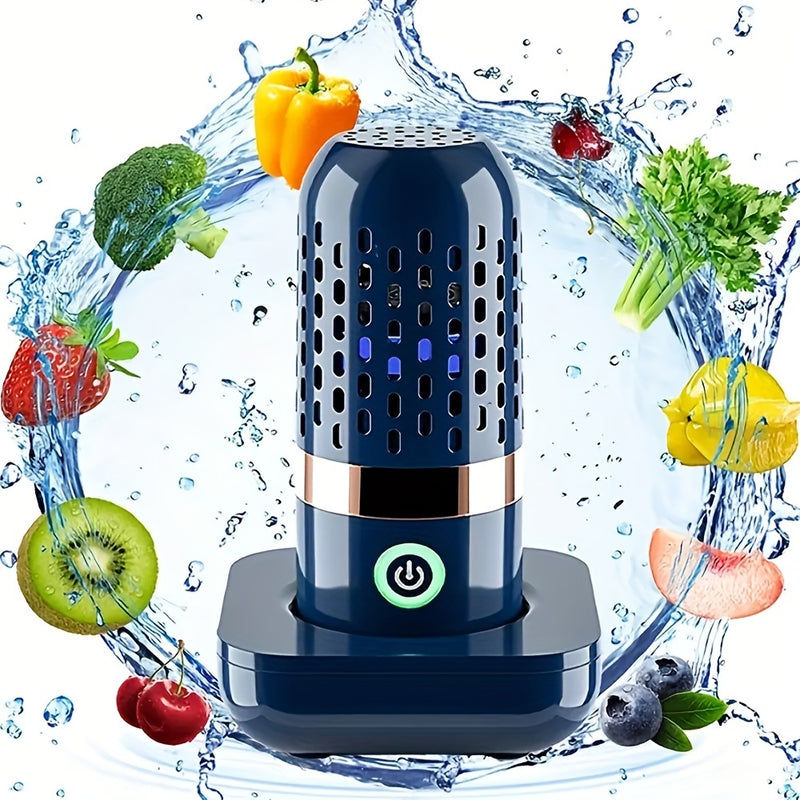 EcoClean USB Recargable Lavadora de Frutas y Verduras, Limpiador Portátil de Alimentos con Batería de 2400mAh, Voltaje de Operación ≤36V, Material Plástico, para Limpieza de Carne, Frutas y Verduras