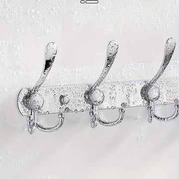 Gancho de pared de acero inoxidable fácil de instalar, estilo tradicional, ideal para organizar el baño