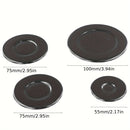 Paquete de 4 Cubiertas para Quemadores de Estufa de Gas Sabauf - Elegantes en , Duraderas y Fáciles de Limpiar, Ideales para Uso Doméstico 55mm 1pz + 75mm 2pzs + 100mm 1pz