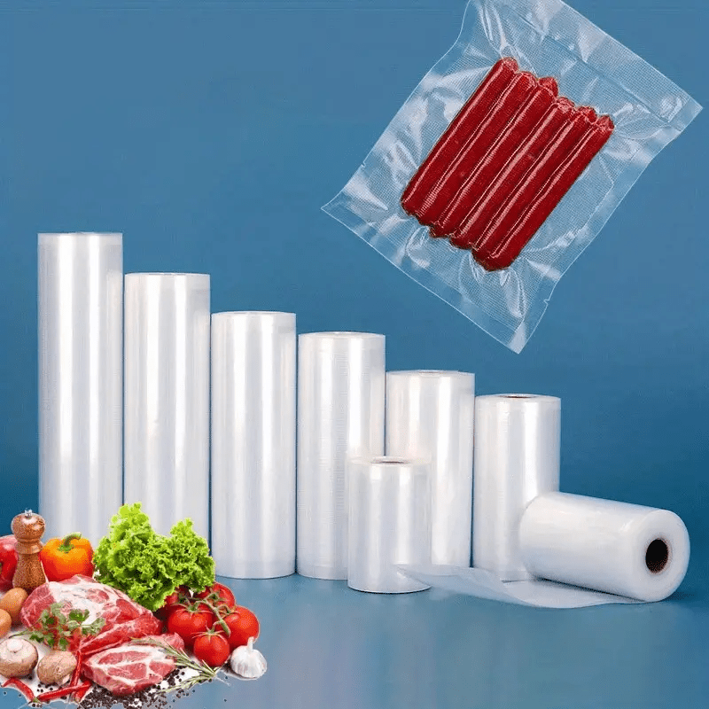 Bolsas para Sellador al Vacío | Rollos de Múltiples Tamaños (12/15/20/25cm x 300 cm) | Material Duradero PE+PA | Transparentes, Resistentes al Desgarro y Seguras para Alimentos | Ideales para Sous Vide y Almacenamiento en Cocina Doméstica | Conservan la