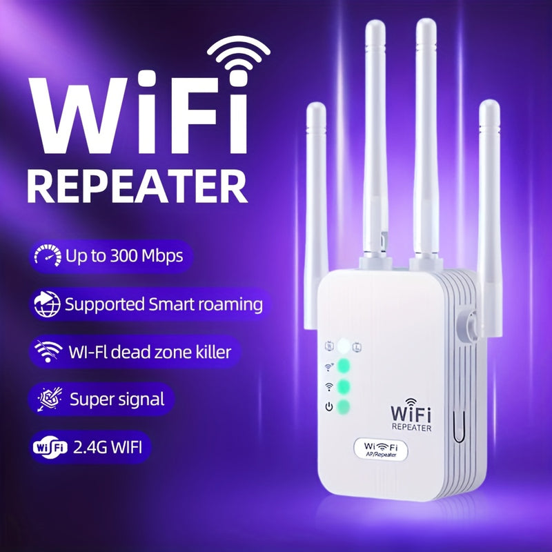 Extensor de Wifi, Potenciador de Señal Wifi, Compatible con WIFI6, Equipado con Puerto Ethernet, Con 6 Antenas para Cobertura de 360°, Cubre Hasta 11,000 Pies Cuadrados, Apto para Más de 35 Dispositivos y Configuración en un Solo Clic como Repetidor Domé