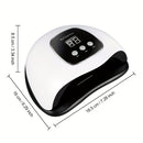 lámpara para uñas, lámpara de gel con interfaz USB, secadora 48W luz cura y seca todo tipo de pegamentos rápidamente, máquina de arte de uñas con sensor automático Smart, para casa y salón