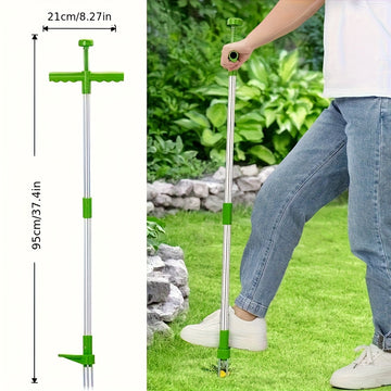 1pc Herramienta Manual para Arrancar Malezas de Alta Resistencia con Alcance Extendido - Eliminador de Malas Hierbas No Eléctrico, Herramienta Ligera para Jardín, Granja y Hogar - Diseño Ergonómico, Manija Antideslizante, Plástico Duradero, Material Anti
