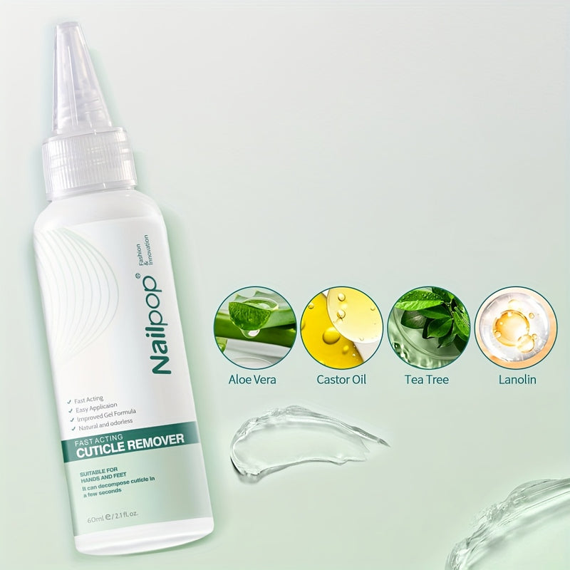 Removedor de cutículas para pies, gel exfoliante para eliminar piel muerta, tono beige claro, 60 ml - Esencial para pedicura profesional y spa de pies
