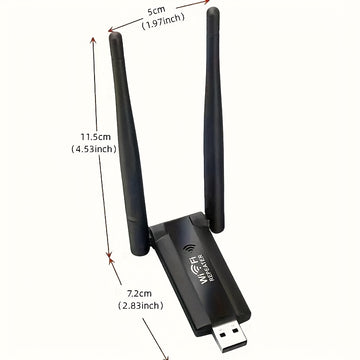 1pc Adaptador WiFi USB de doble banda de 300Mbps Repeater, amplificador de señal portátil de 2,4G con función de punto de acceso móvil integrado, sin batería requerida, controladores integrados para una conexión fácil
