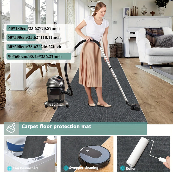 Alfombra rayada antideslizante y duradera para interiores y exteriores, lavable a máquina, de poliéster, para pasillo, cocina, sala, garaje o patio, en negro con rayas blancas, fácil de limpiar, cubrepiso decorativo, alfombra lavable