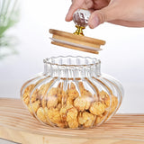 2 piezas, Jarrón de vidrio con diamantes, Jarrón sellado de vidrio, Jarrón de almacenamiento, Jarrón de almacenamiento, Jarrón de té, Envoltura de tela de perlas anticaídas, Adecuado para decoración del hogar