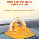 Soporte de teléfono para coche, bronceado, anti-deslizamiento, decoración de muñeca linda, fuerte, sujeción de 360°, sin perforación, instalación