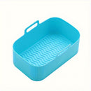 1 nuevo relleno de silicona para freidor de aire, bandeja de hornear de grado alimenticio antiadherente, adecuada para pizza y pollo frito, accesorios de horno seguros para cocina y restaurante.