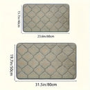 Alfombra de Baño Acolchada de Lujo - Ultra Absorbente, Antideslizante de Poliéster con Patrón de Diamantes para Decoración del Hogar, Suave y Acogedora