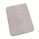 1pc Alfombrilla de secado de platos de cocina, microfibra absorbente, mantel individual antideslizante, resistente al calor, alfombrilla de drenaje, alfombrillas de secado para armarios, alfombrillas de baño