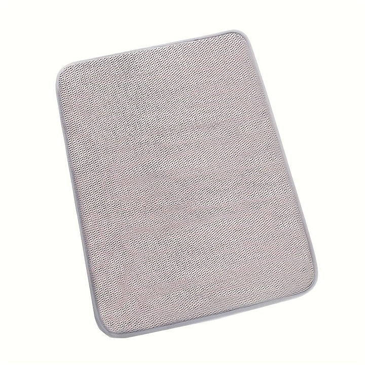 1pc Alfombrilla de secado de platos de cocina, microfibra absorbente, mantel individual antideslizante, resistente al calor, alfombrilla de drenaje, alfombrillas de secado para armarios, alfombrillas de baño