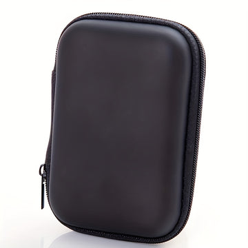 Estuche bohemio para audífonos de EVA - Organizador de viaje compacto para auriculares, cargadores, cables y más con cierre de cremallera, funda portátil, bolsa pequeña, organizador electrónico, tarjetas SD y joyeros