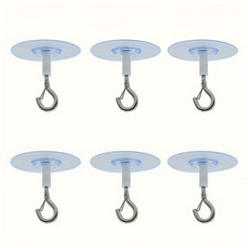 2 piezas/4 piezas/6 piezas/12 piezas, gancho de techo adhesivo no poroso, utilizado para colgar lámparas, plantas verdes y otros adornos, colgantes navideños, ganchos de Navidad, etc.