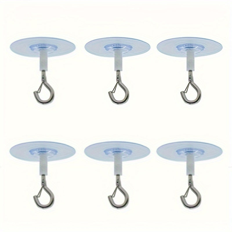 2 piezas/4 piezas/6 piezas/12 piezas, gancho de techo adhesivo no poroso, utilizado para colgar lámparas, plantas verdes y otros adornos, colgantes navideños, ganchos de Navidad, etc.