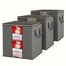 3 piezas de bolsas de almacenamiento con asas, organizadores para dormitorio y clóset, cajas multiusos, regalo para Navidad o Halloween