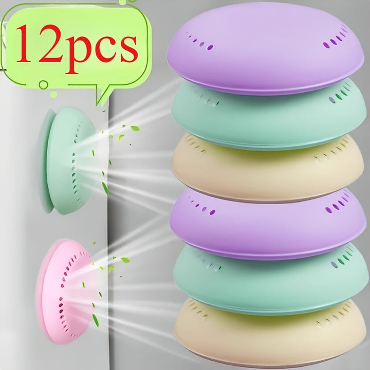 12 tabletas aromáticas + 2 cajas de tabletas ambientadoras con aroma a lavanda y rosas - Desodorante de larga duración ideal para hogar, auto, baño, armario y clóset - Desodorante sólido comprimido con estuche adicional