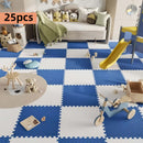 Paquete de 25 Alfombrillas de Espuma Engrosada - Tapetes Grandes Estilo Rompecabezas para Sala y Dormitorio, Ideales para Navidad, Perfectos para Acción de Gracias