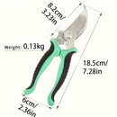 1pc Tijeras profesionales de acero inoxidable con mangos antropotécnicos y hojas finas de arena - 30% más eficientes en ahorro energético, ideales para ramas de árboles frutales y flores - diseño moderno sin baterías
