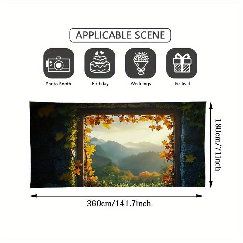 1pc Cubierta de Puerta de Garaje Grande para el Día de Acción de Gracias con Diseño Plano 2D, Fácil de Colgar, Aporta Alegría Festiva a Cualquier Ocasión